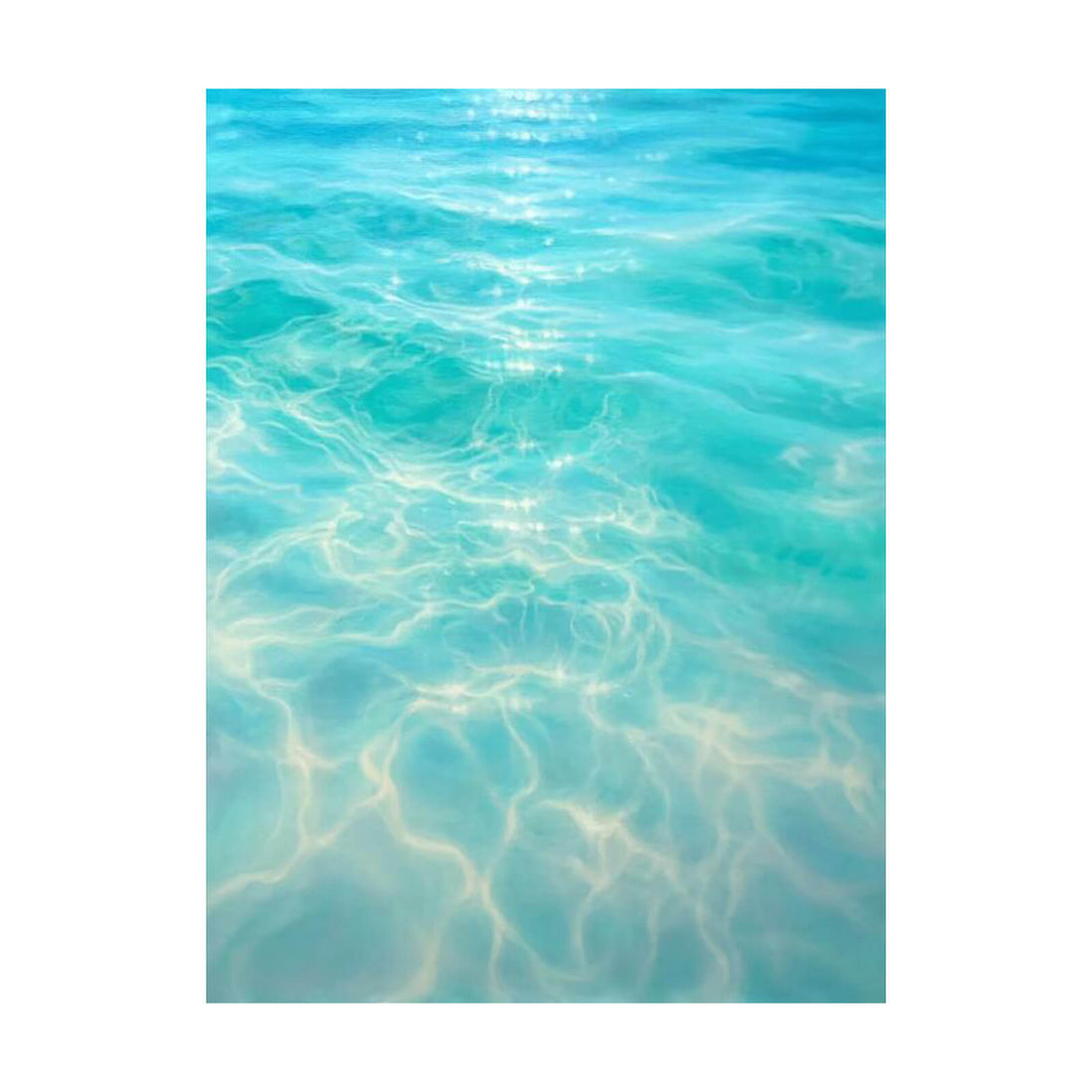 Clear Seawater Canvas Oil Painting Wall Art Decor #bec1760
