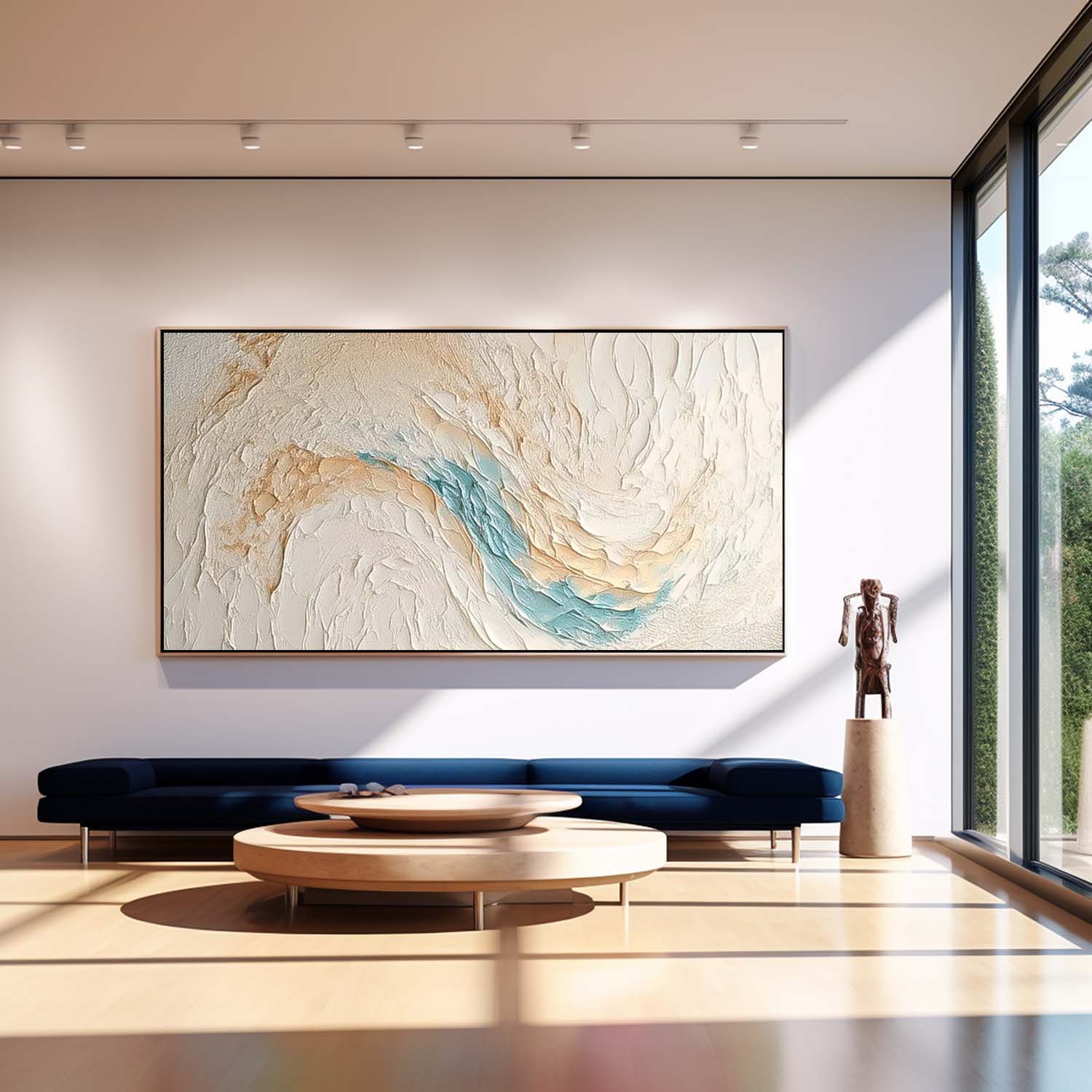 Beach & Ocean Canvas Oil Painting Wall Art Decor #BEC020 50''x 100'' 127 x 254 CM