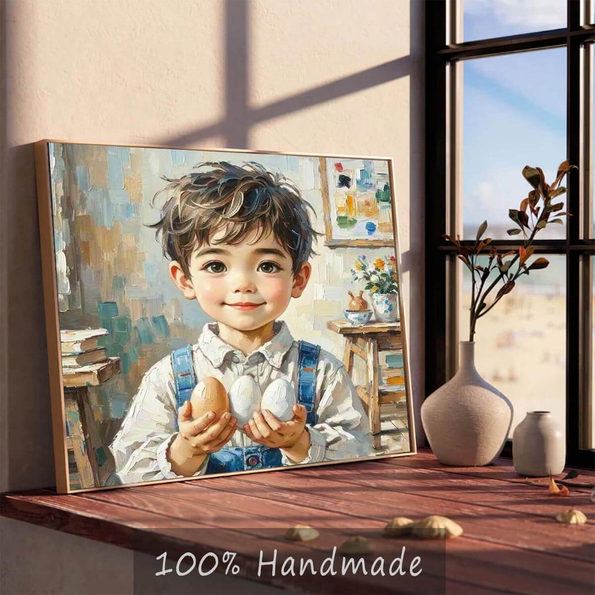 Custom Hand-painted Oil Portraits from Your Photos - Vertical & Horizontal