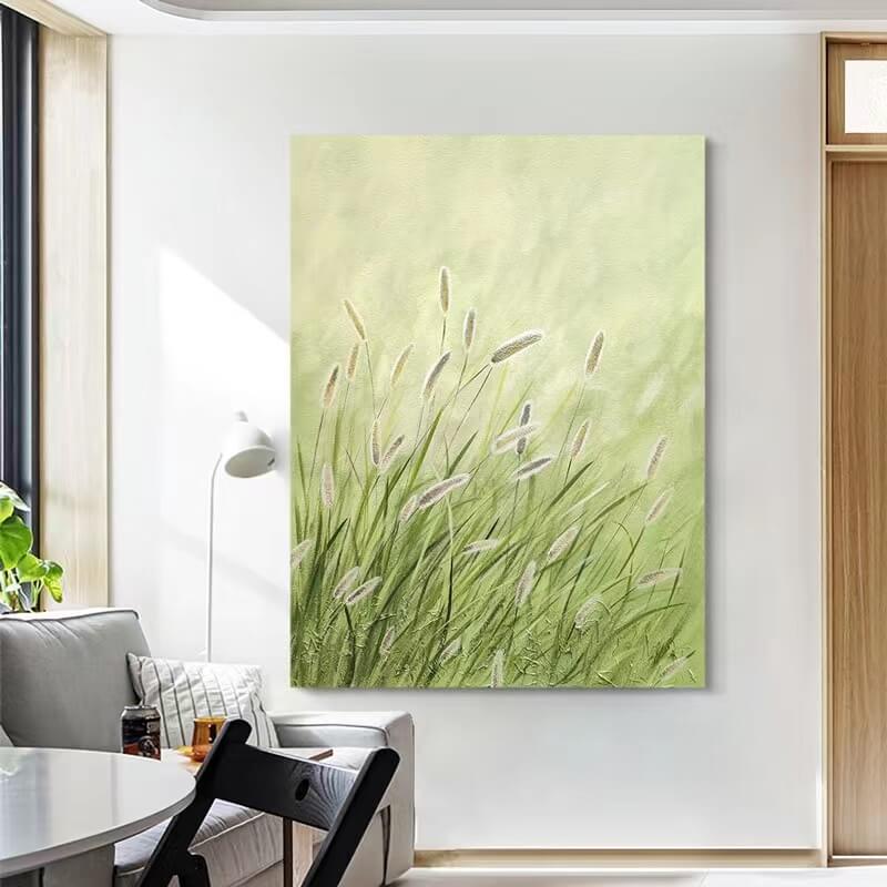 Foxtail Grass Canvas Oil Painting Wall Art Decor #GLF1767