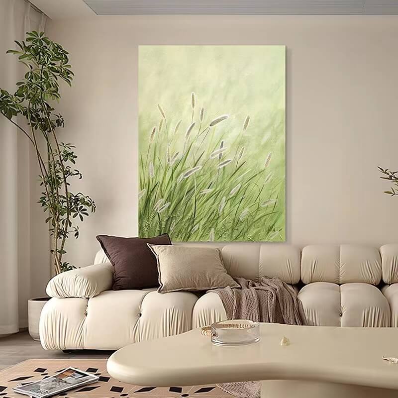 Foxtail Grass Canvas Oil Painting Wall Art Decor #GLF1767