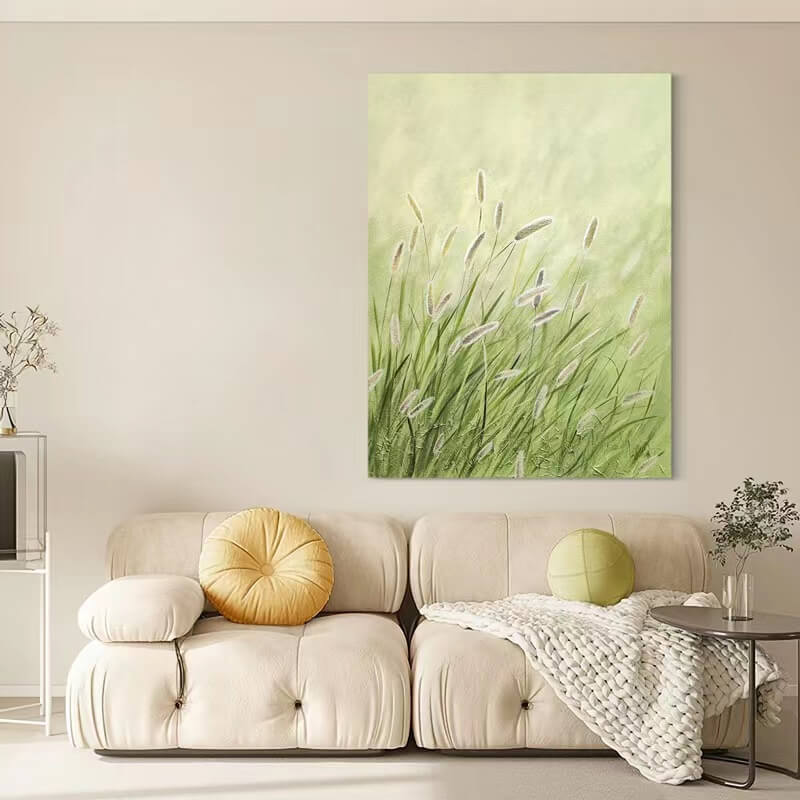Foxtail Grass Canvas Oil Painting Wall Art Decor #GLF1767