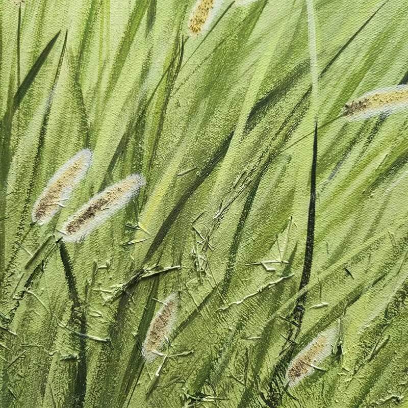 Foxtail Grass Canvas Oil Painting Wall Art Decor #GLF1767