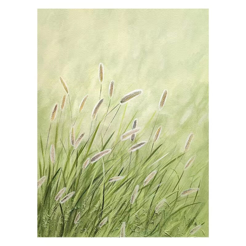 Foxtail Grass Canvas Oil Painting Wall Art Decor #GLF1767