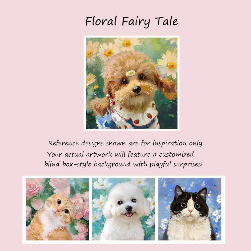 Custom Hand-painted Oil Portraits from Your Photos - Square