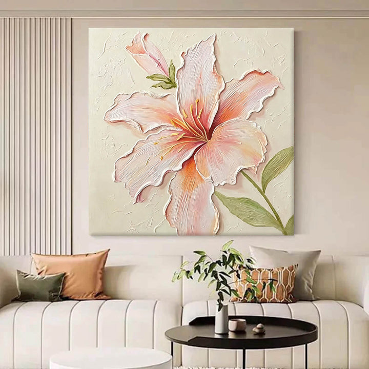 Lily Flower Canvas Oil Painting Wall Art Decor #GLF1775