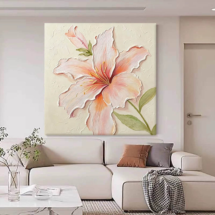 Lily Flower Canvas Oil Painting Wall Art Decor #GLF1775