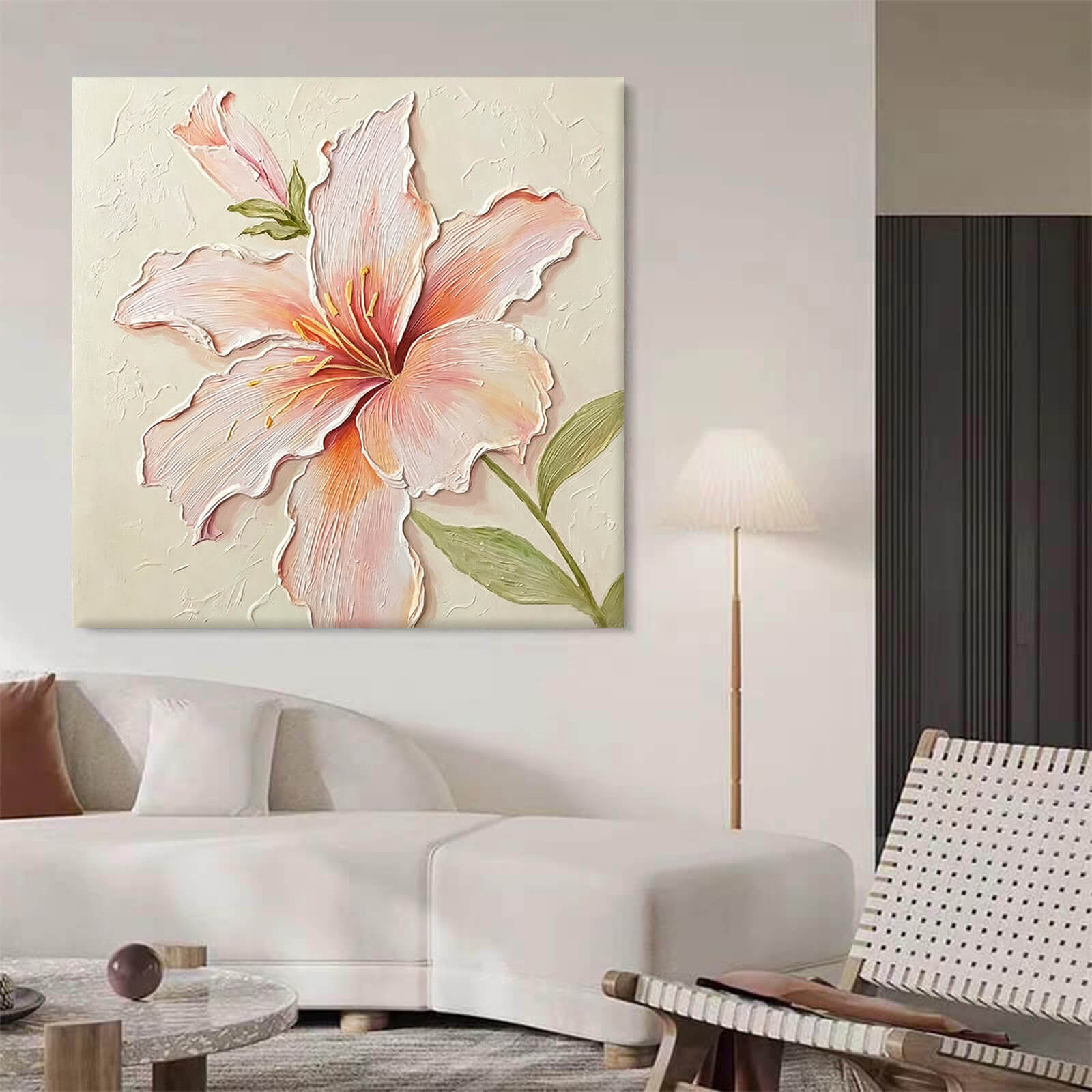 Lily Flower Canvas Oil Painting Wall Art Decor #GLF1775