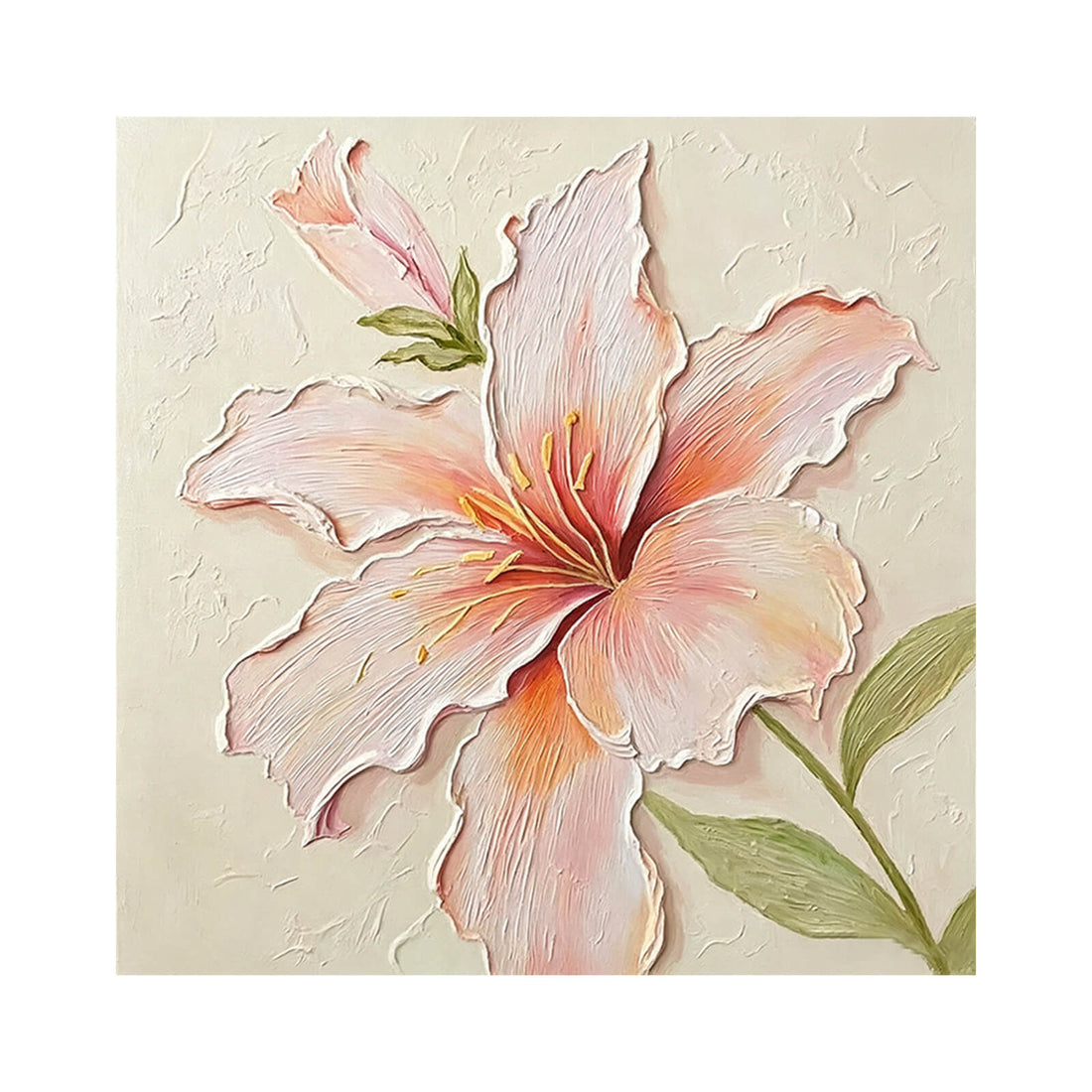 Lily Flower Canvas Oil Painting Wall Art Decor #GLF1775