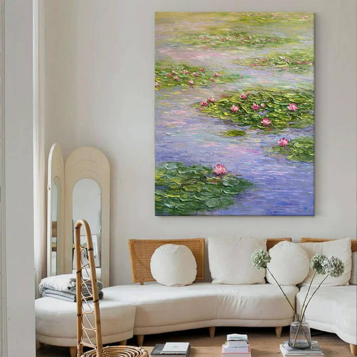 Lotus Canvas Oil Painting Wall Art Decor #GLF1777