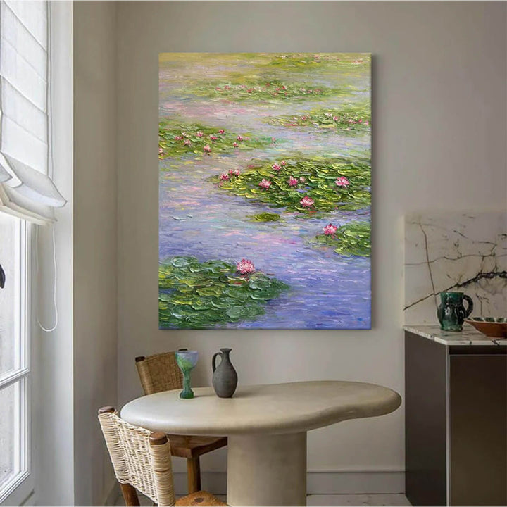 Lotus Canvas Oil Painting Wall Art Decor #GLF1777