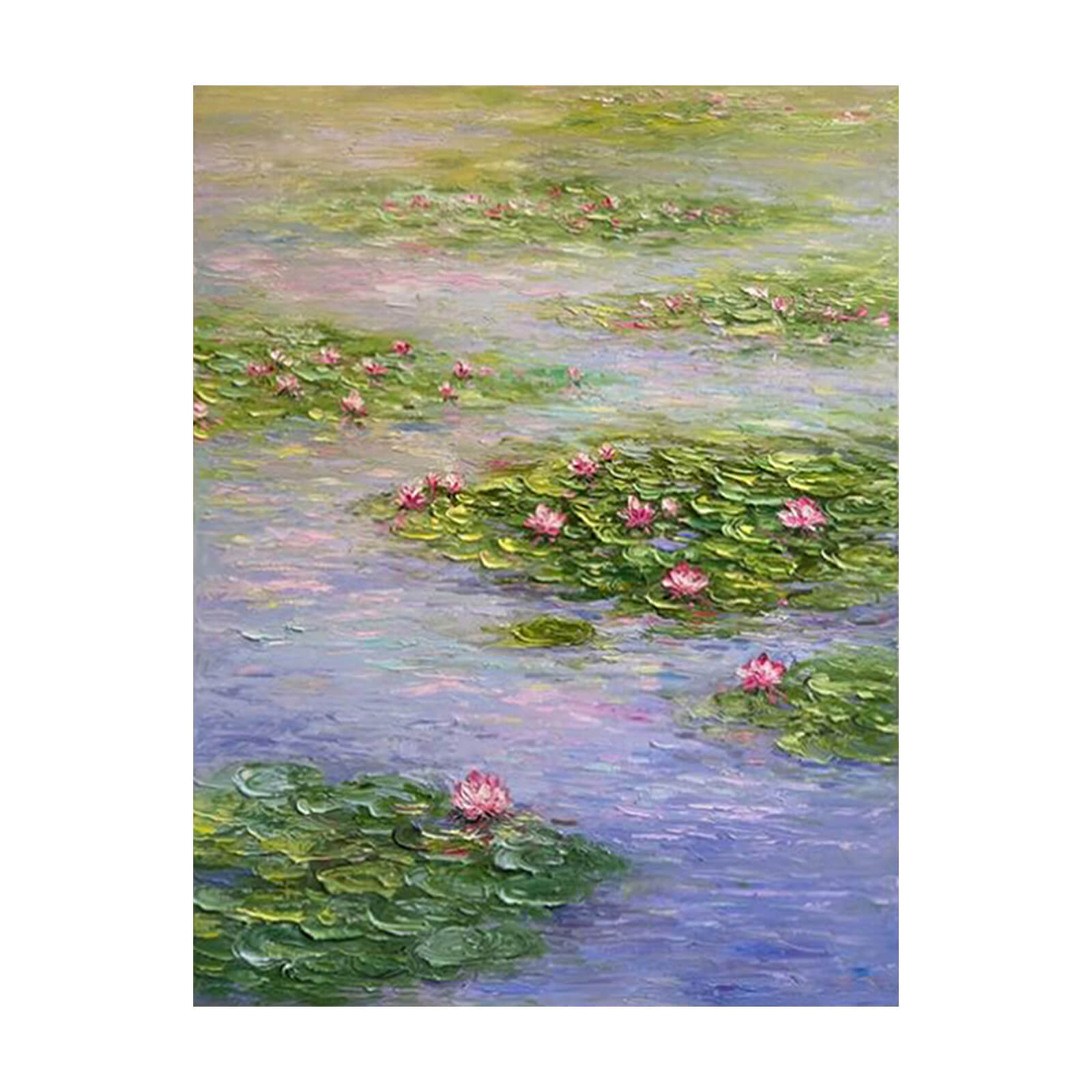 Lotus Canvas Oil Painting Wall Art Decor #GLF1777
