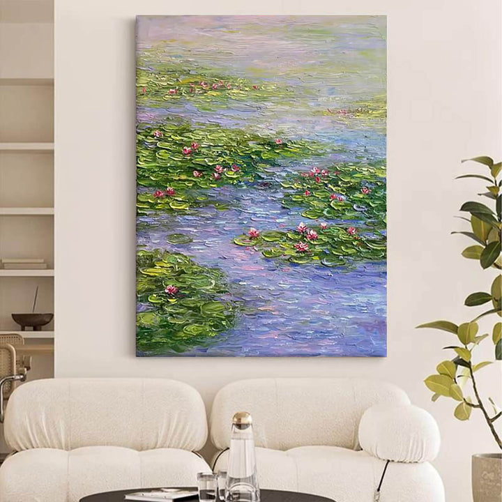 Lotus Canvas Oil Painting Wall Art Decor #GLF1776