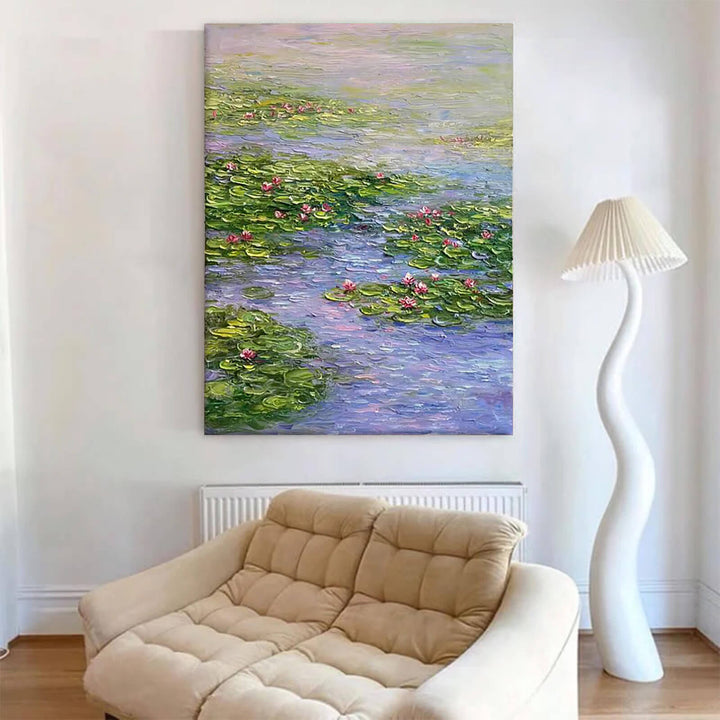 Lotus Canvas Oil Painting Wall Art Decor #GLF1776