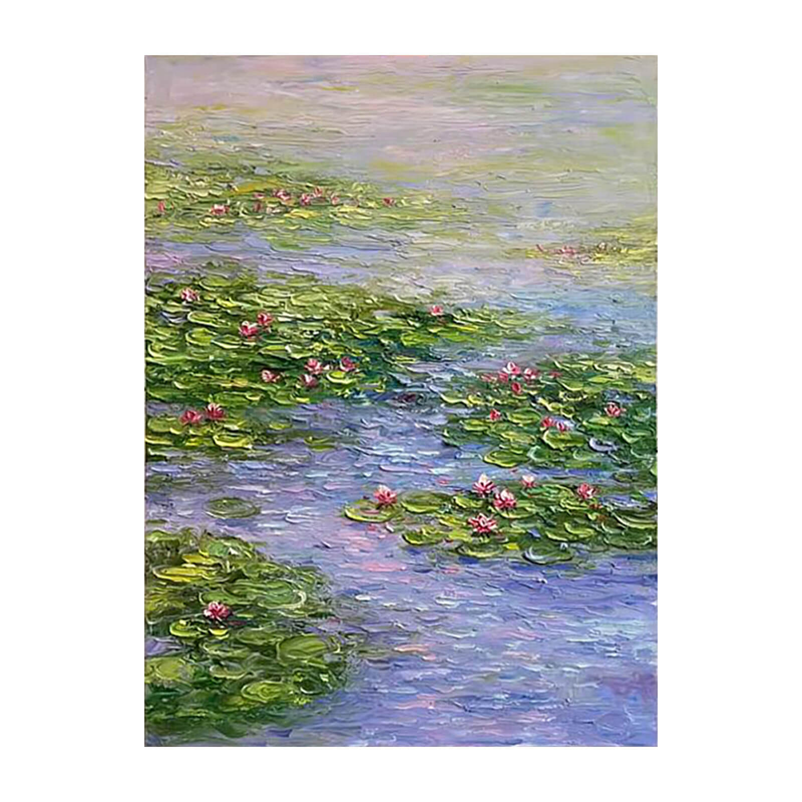 Lotus Canvas Oil Painting Wall Art Decor #GLF1776