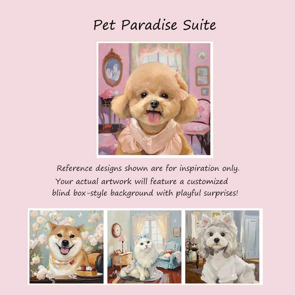 Custom Hand-painted Oil Portraits from Your Photos - Square