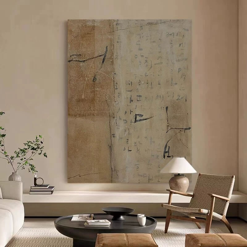 Wabi-Sabi Abstract Art Painting #wbsb21e107