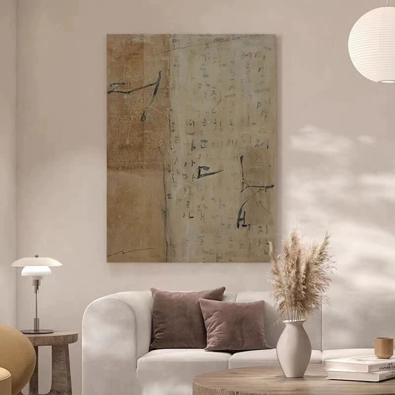 Pintura abstracta Wabi-Sabi #wbsb21e107