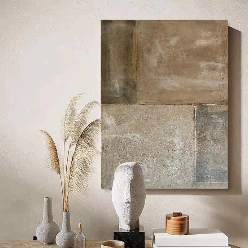 Pintura abstracta Wabi-Sabi #wbsb21e108
