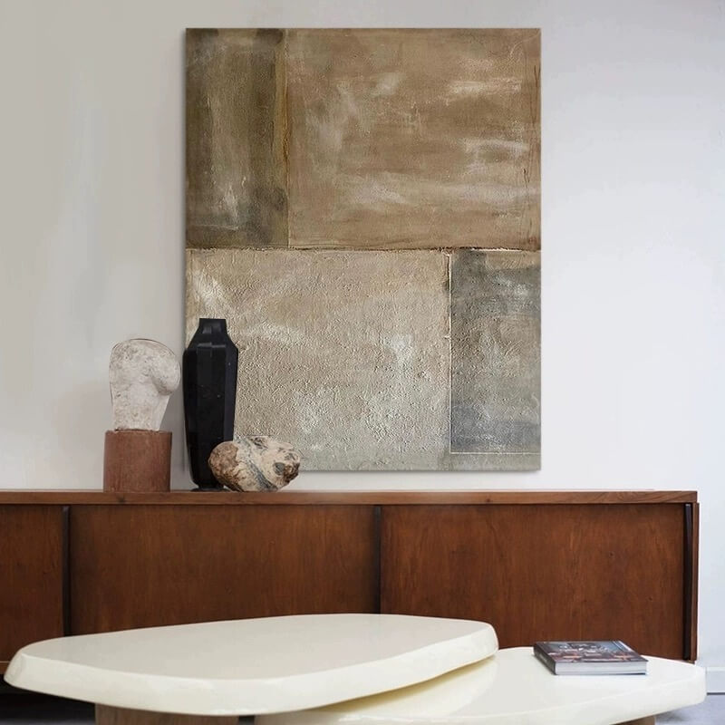 Pintura abstracta Wabi-Sabi #wbsb21e108