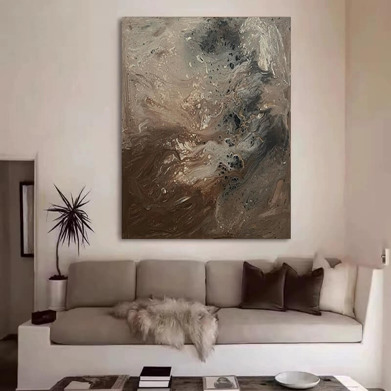 Pintura abstracta Wabi-Sabi #wbsb21e110