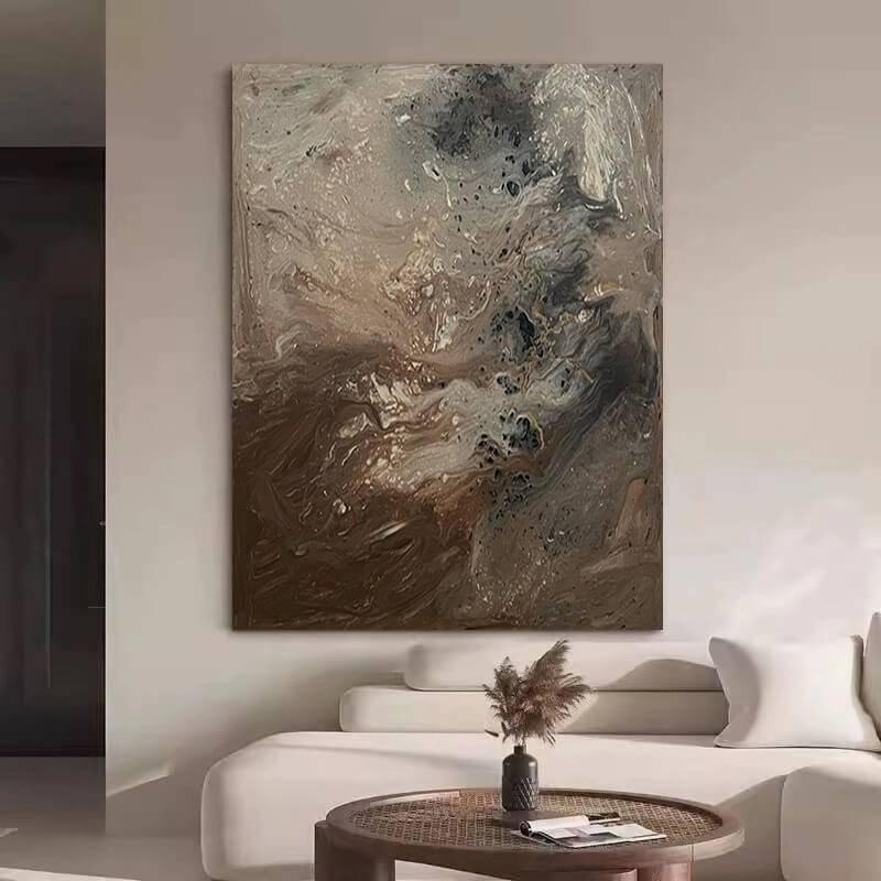Pintura abstracta Wabi-Sabi #wbsb21e110