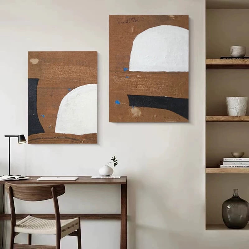 Pintura abstracta Wabi-Sabi #wbsb21e116