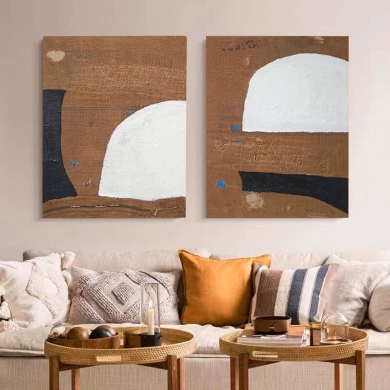 Pintura abstracta Wabi-Sabi #wbsb21e116