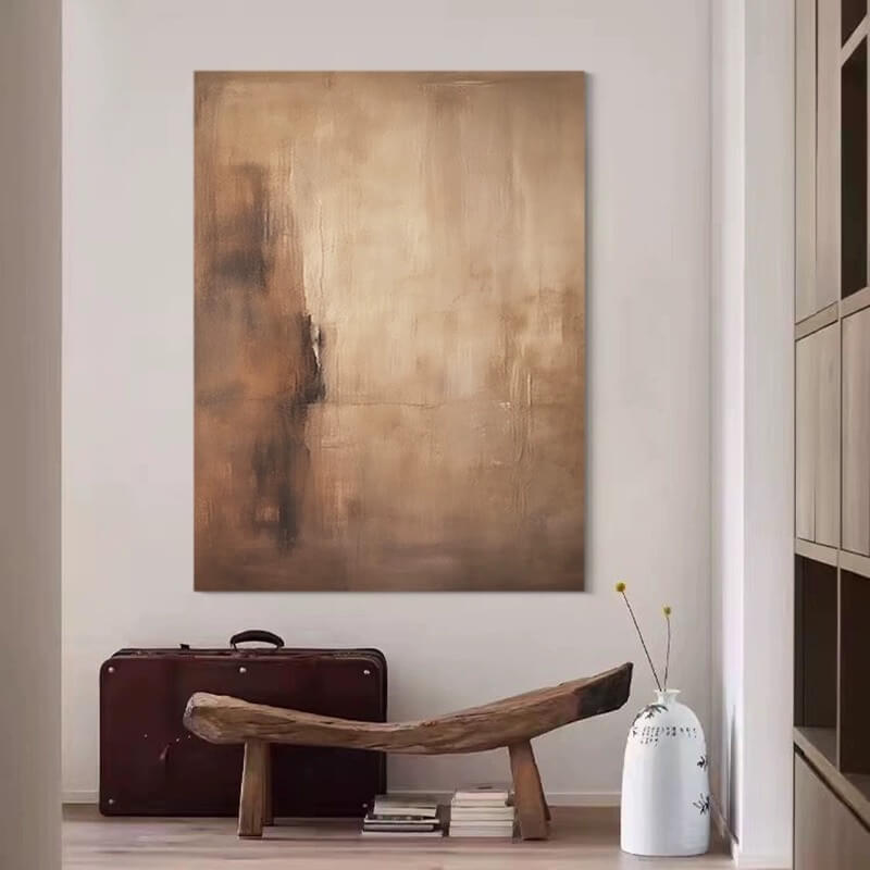 Pintura abstracta Wabi-Sabi #wbsb21e118