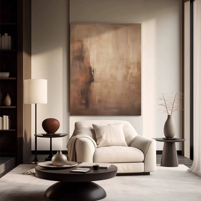 Pintura abstracta Wabi-Sabi #wbsb21e118
