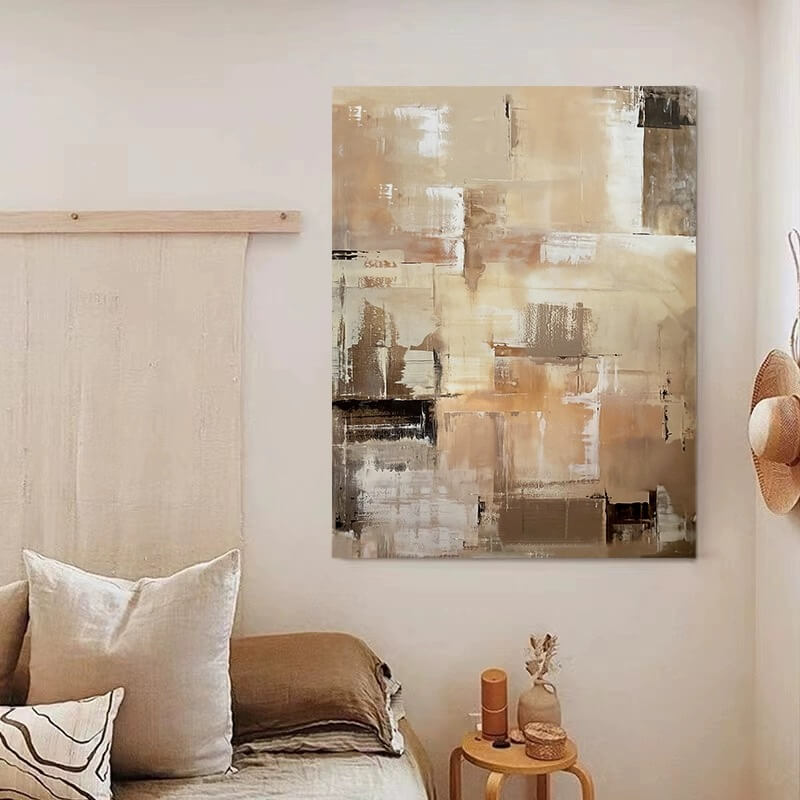 Pintura abstracta Wabi-Sabi #wbsb21e120
