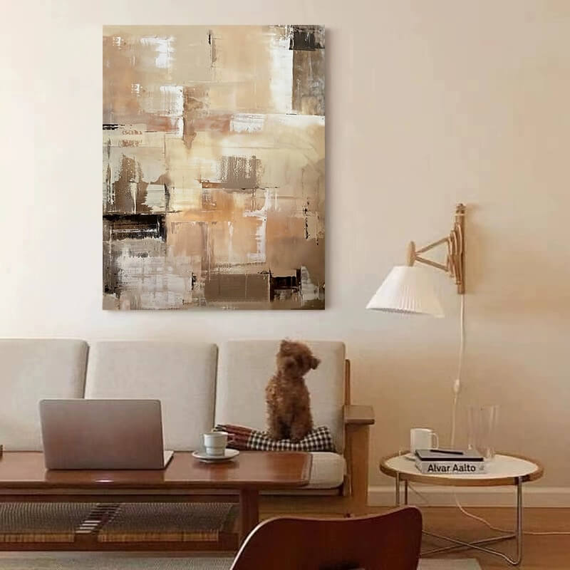 Pintura abstracta Wabi-Sabi #wbsb21e120