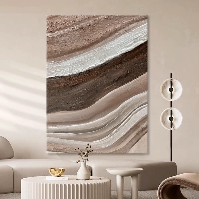Pintura abstracta Wabi-Sabi #wbsb21e122