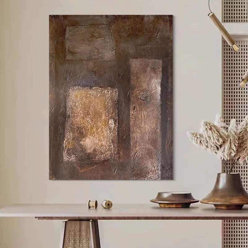 Pintura abstracta Wabi-Sabi #wbsb21e124