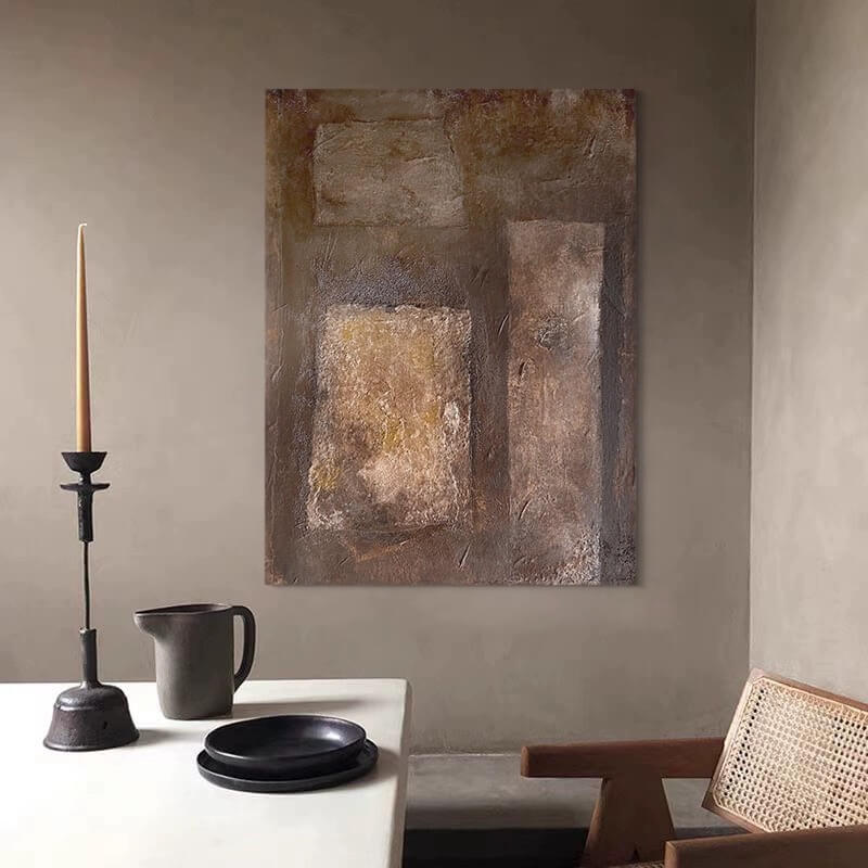Pintura abstracta Wabi-Sabi #wbsb21e124