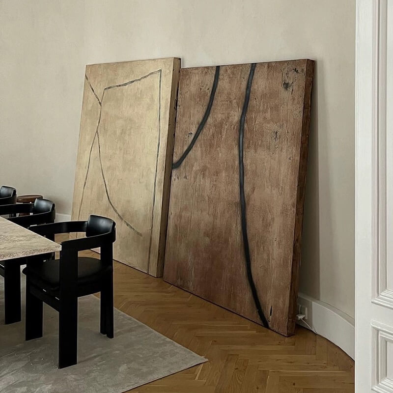 Pintura abstracta Wabi-Sabi #wbsb21e128