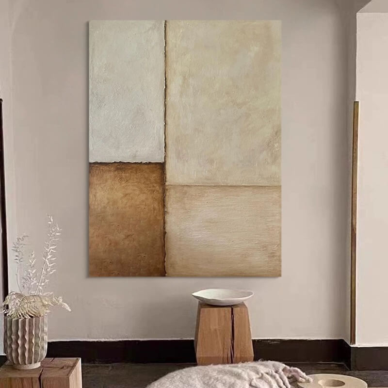 Pintura abstracta Wabi-Sabi #wbsb21e132