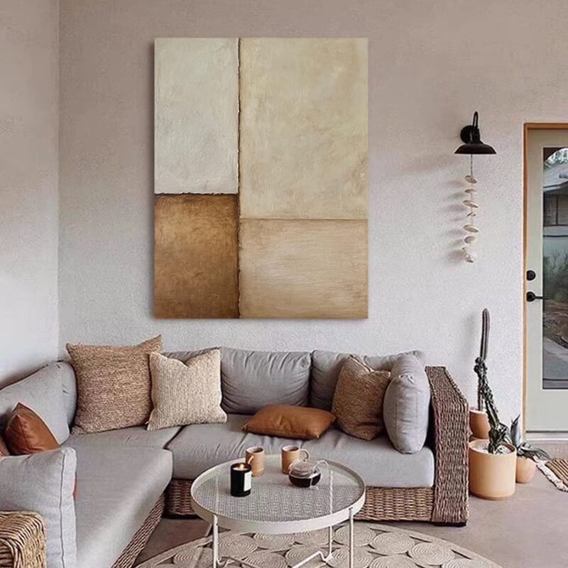 Pintura abstracta Wabi-Sabi #wbsb21e132