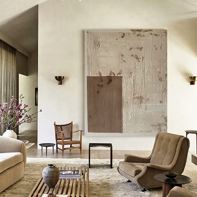 Pintura abstracta Wabi-Sabi #wbsb21e135