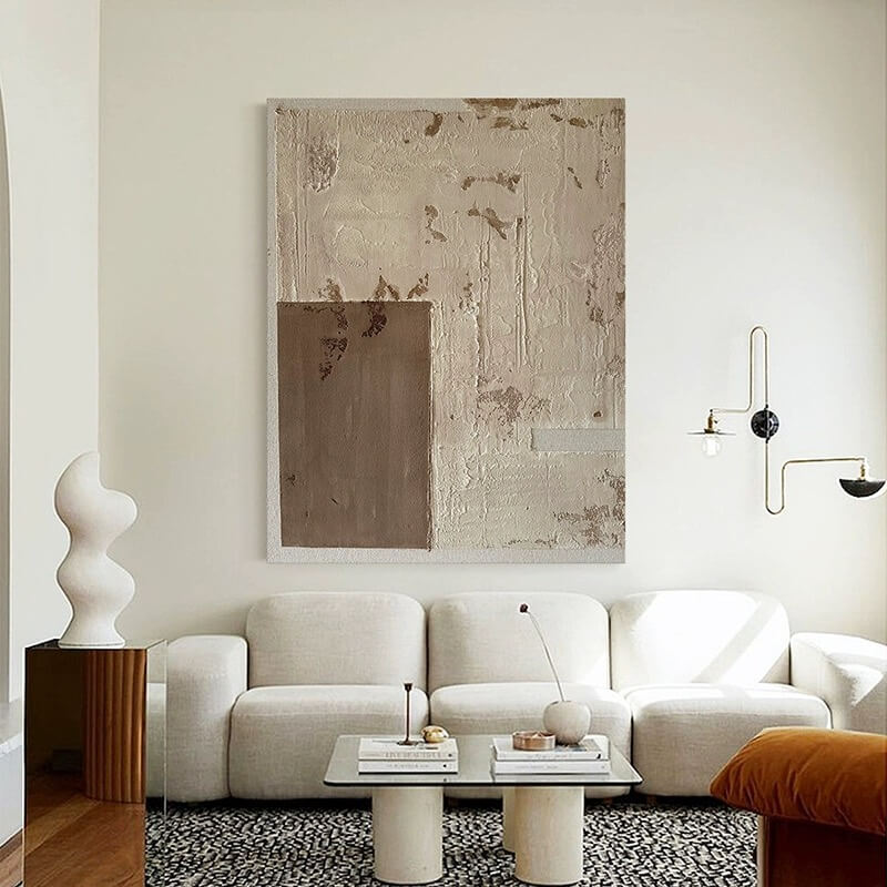 Pintura abstracta Wabi-Sabi #wbsb21e135