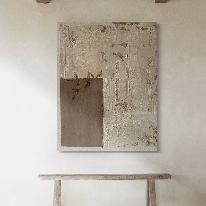 Pintura abstracta Wabi-Sabi #wbsb21e135