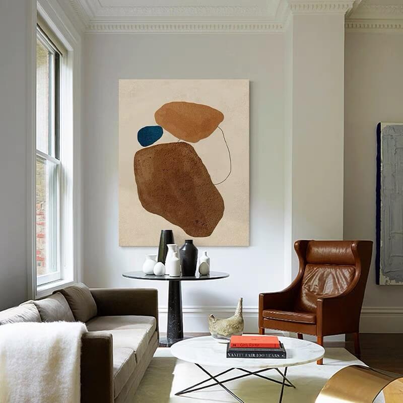Pintura abstracta Wabi-Sabi #wbsb21e136