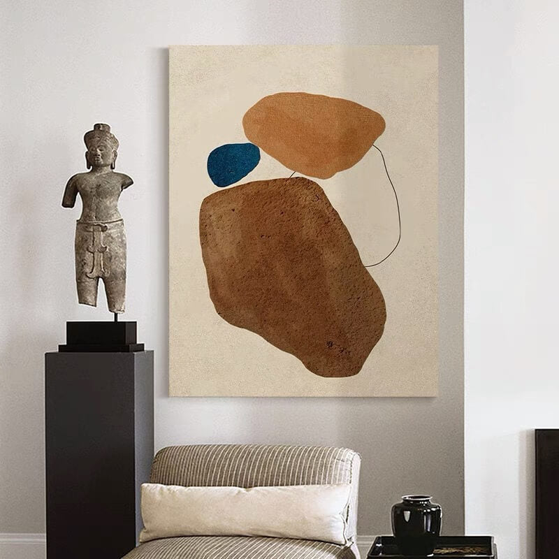 Pintura abstracta Wabi-Sabi #wbsb21e136