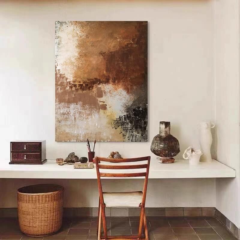 Wabi-Sabi Abstract Art Painting #wbsb21e138