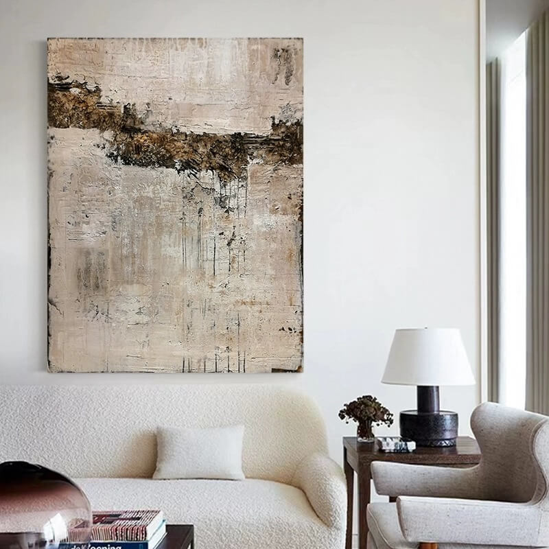 Wabi-Sabi Abstract Art Painting #wbsb21e140