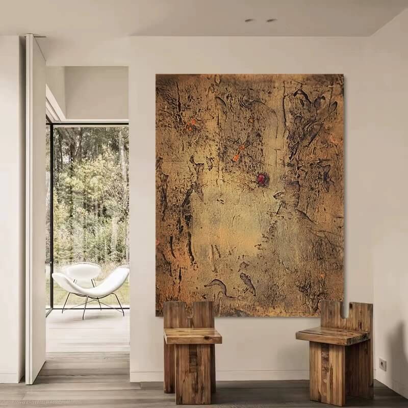 Wabi-Sabi Abstract Art Painting #wbsb21e145