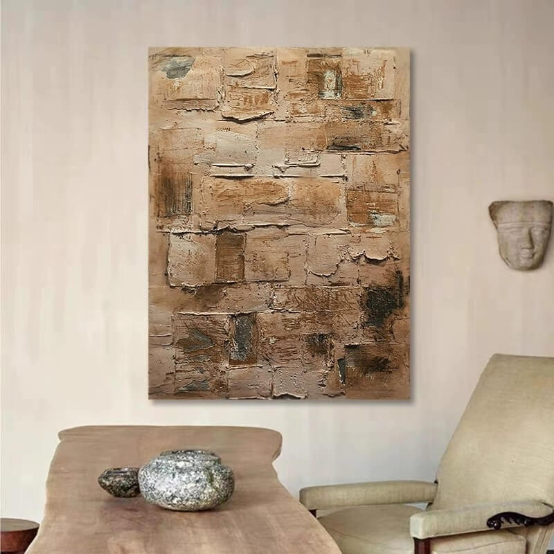 Wabi-Sabi Abstract Art Painting #wbsb21e155