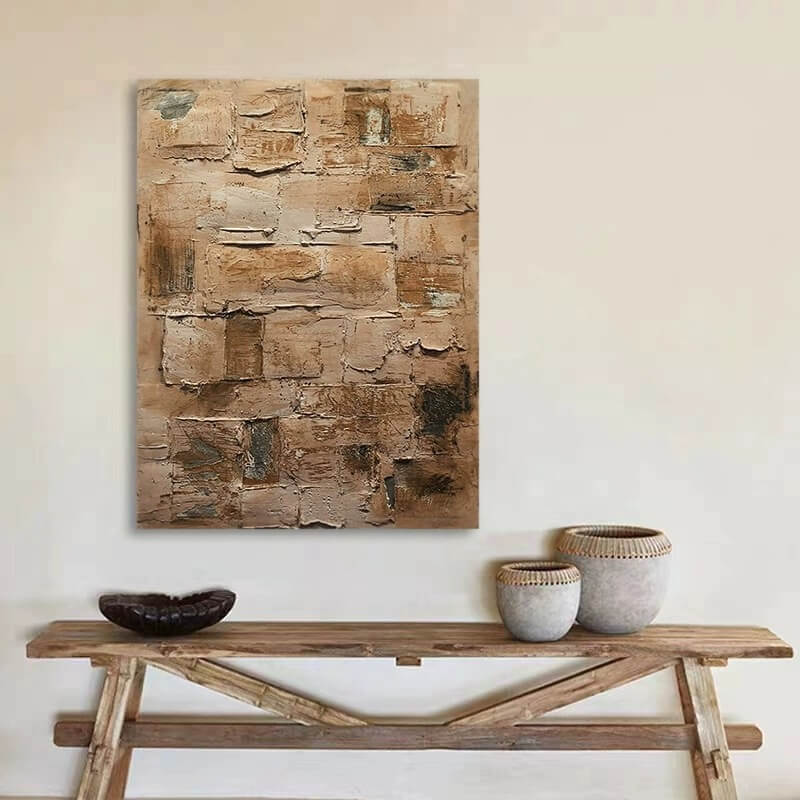 Wabi-Sabi Abstract Art Painting #wbsb21e155