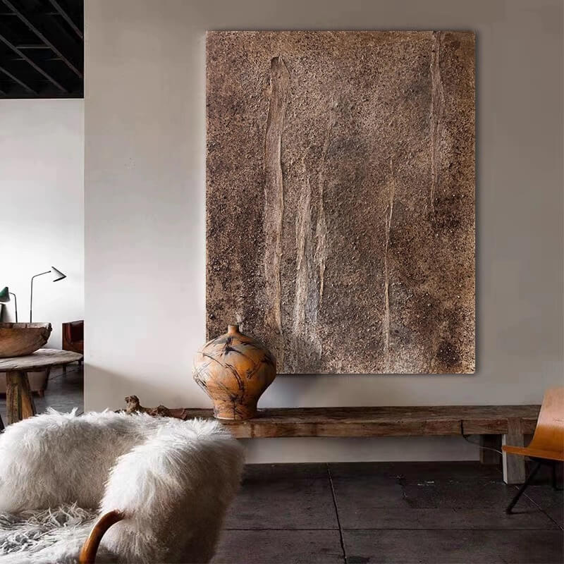 Pintura abstracta Wabi-Sabi #wbsb21e166