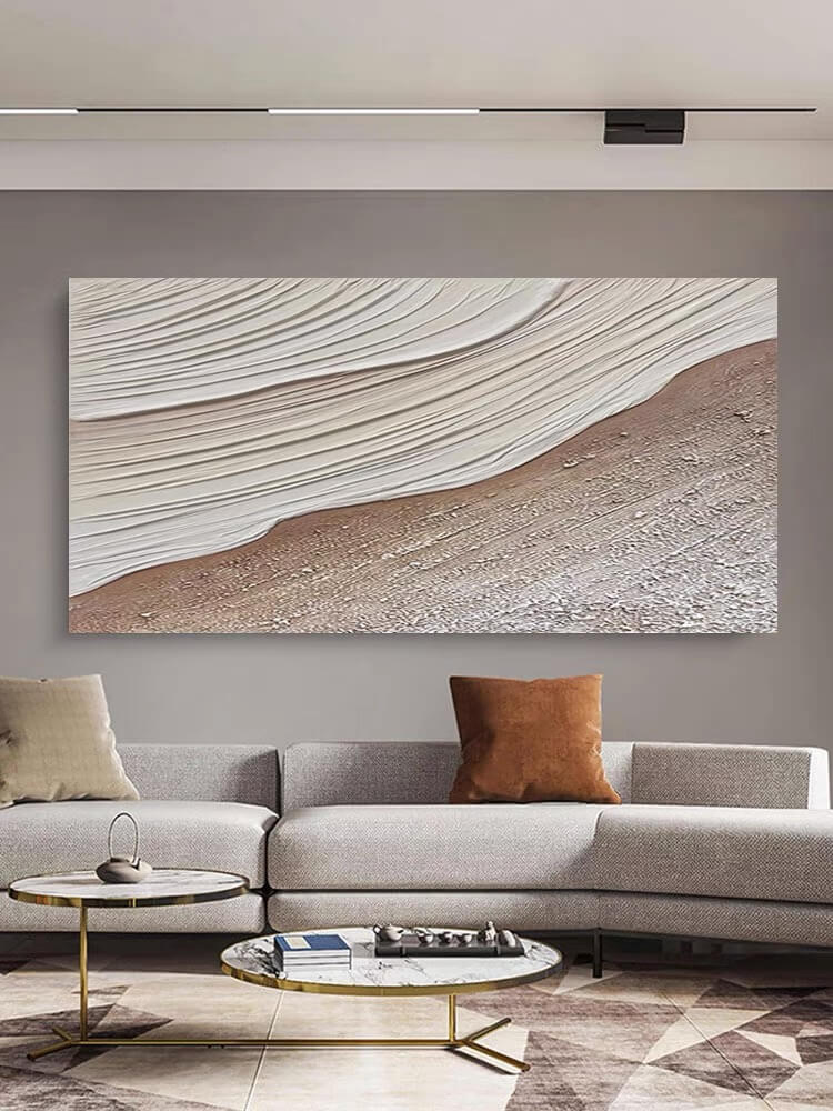 Beach Abstract Art Hand Painted Oil Painting #BEC21e38